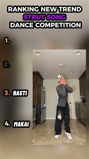 RANKING NEW TREND STRUT SONG DANCE COMPETITION!!#shorts