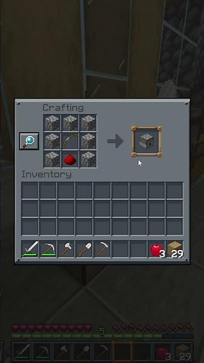 Minecraft Guide: How to craft Dispenser #shortvideo #minecraft #gaming #minecrafttutorial
