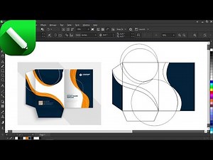 "Professional Pocket Folder Design in CorelDRAW | Step-by-Step Creative Template Tutorial"
