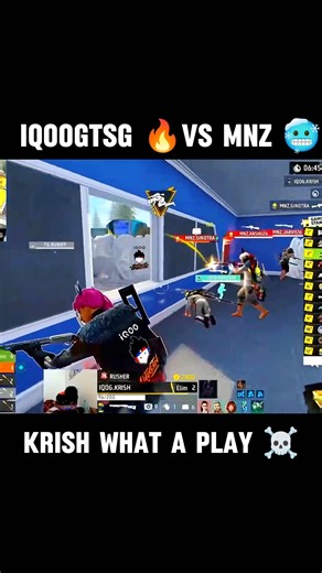 iQOOGTSG 🔥 vs MNZ 🥶 krish what a Play #ff #ffesports #highlights #shortsfeed#viral #freefire #shorts