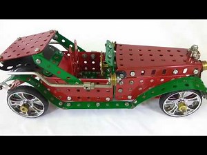 Best of Mechanix Series - Showpiece Vintage Car Model using #mechanix #meccano #vintagecar