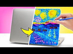 Epic Easy Art Makeover! 🎨💻 From Plain to WOW Crazy Decoration Hacks and Realistic Painting ✨