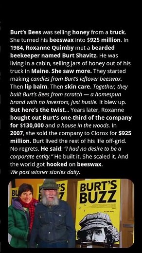 He Sold Honey From a Truck… Then Built a $925M Brand 🍯 | The Story of Burt’s Bees
