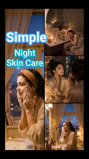 Night Skincare Routine for Glowing Skin ✨🌙My 5-Minute Night Skincare Secret 😍Wake Up With Glow 🌟