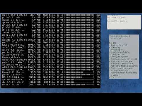 Installation fails: Arch Linux installation recording