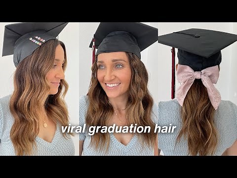 9 Easy GRADUATION Hairstyles & HACKS for 2023 | Cap & Gown Hairstyles