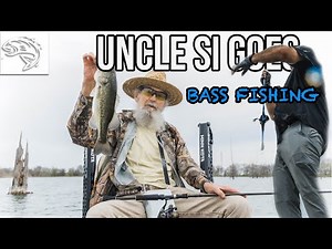 Uncle Si Goes Bass Fishing // Day On The Lake w/ Justin Martin //
