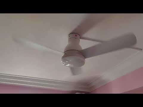 KDK Ceiling Fan U48FP with DC motor, LED light and remote (white)