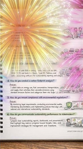 Sustainability Analyst Interview Question and answer 2026 l Sustainability interview Questions