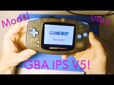 Nintendo Game Boy Advance Upgrade Guide - HiSpeedido IPS V5 Dropin + USB C Battery - Retro Modding