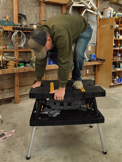 Keter Folding Work Table: Portable Workbench & Clamps