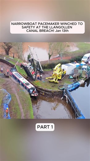 Narrowboat Pacemaker Rescued at Llangollen Canal Breach