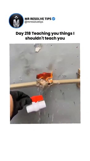 Mr Resolve Tips on Instagram: "Follow (us) for more ❤️This post captures a socket fusion technique used to join plastic pipes with a ball valve fitting. In this process, both the outer surface of the pipe and the inner surface of the fitting are heated simultaneously using a specialized fusion tool. Once the plastic becomes soft and glossy, the components are pressed together, creating a permanent, watertight joint. Visible components include: Pipes and fittings: Likely PPR (Polypropylene Random