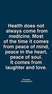 Health does not always… | The Mind Perceptions