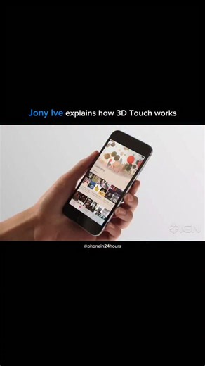 phone on Instagram: "Jony Ive explains how 3D Touch works"