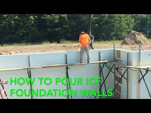 How to pour an ICF foundation wall.