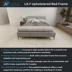 🌸 Transform Your Bedroom with the Lily Upholstered Bed Frame! 🌸 Hanap mo ba ang bed frame na modern, elegant, at cozy? The Lily Bed Frame brings a touch of luxury and comfort, perfect for creating a relaxing space to unwind every night. 🌼 Stylish and chic design that fits any decor 🛠 Built to last with high-quality materials 💤 Soft, cushioned headboard for added comfort Upgrade your bedroom with ease and style! Order yours today and make every night a dream. Message us or click the link in 