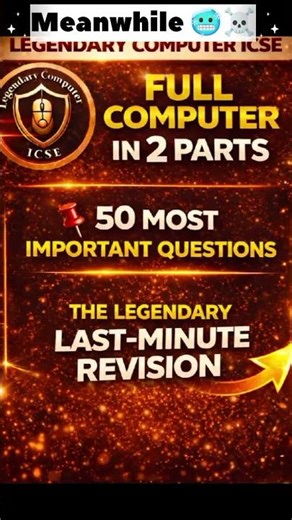 ICSE Computer Crash Course: Legendary Maha Marathon! #icsewallah #mahamarathon #icsecomputer