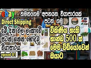 ebay Direct shipping I පිට රට විකිණිය හැකි භාන්ඩ 500ක් I ebay selling I ebay direct shipping items