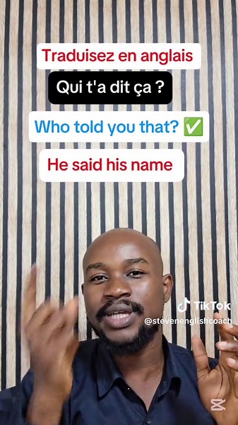 Traduction simple en anglais pour vous