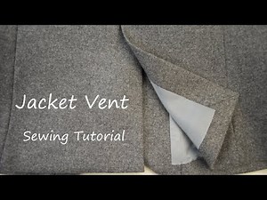 How to sew a vent on a jacket