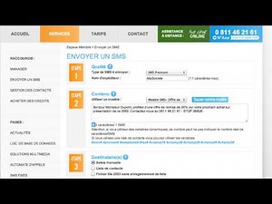 Tuto Comment Envoyer des SMS par Internet avec SmsEnvoi.com .mp4