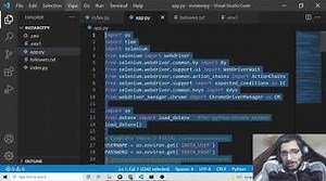 Python 3 Selenium Automation Script to Scrape Instagram User Followers and Save it inside TXT File