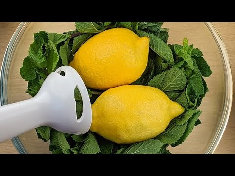 Mix lemons with mint: My family is surprised with the result! asmr food
