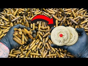 Old Bullet Casing Casting - Trash To Treasure - ASMR Metal Melting - BigStackD Uncharted Casting