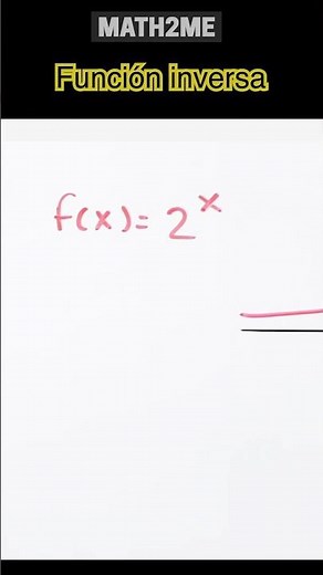 Inverse function of an exponential