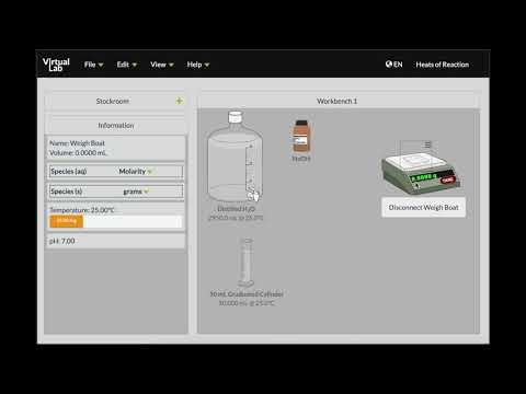 ChemCollective Heats of Reaction | Hess' Law Lab Reaction 1