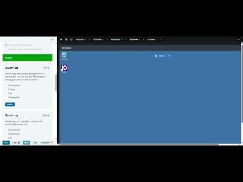 Live Virtual Machine Lab 13-1: Resilience in Security Architecture - ANSWERS ONLY