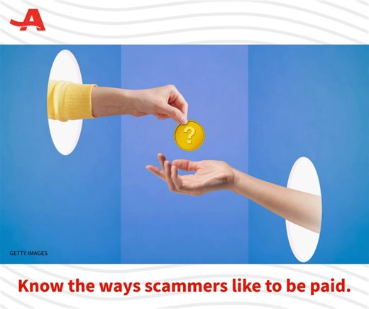 Knowing how criminals like to be paid is a good tip-off that something is a scam. 💰 Here are scammers' 9 preferred payment methods 👉 http://spr.ly/6186Arw8w #FraudWatchFridays #Scammers | AARP Ohio