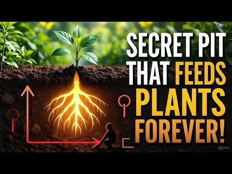 “The Hidden Compost Pit That FEEDS Plants ALL YEAR (No Turning, No Waste!)”