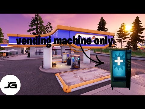 Surviving Fortnite with Vending Machine Materials Only Challenge!