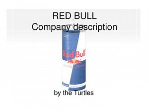 RED BULL Company description - SlideServe