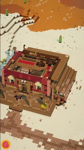 This Is The Best Wild West Build You'll Ever See! #minecraft #minecraftbuilding #minecraftbuilds