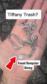 I find Tiffany Jewelry dumpster diving! Is it real? #dumpsterdiving #tiffany