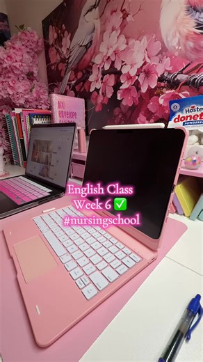 English class week 6 ✅ Last assignment for this week is creating a thesis & outline. It will be leading up to a rough draft next week. Then final to wrap up this session. Let’s get this done so we can focus on that biology final 🥰🌸💕#nursingstudent #motivation #nursingschool #discipline #foryoupage