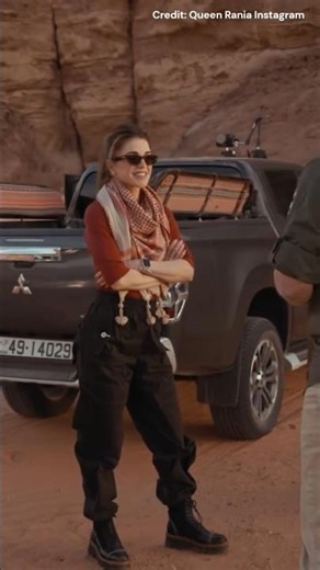 #QueenRaniai Began 2026 with Scenic Desert visit with #Princess Salma #royals