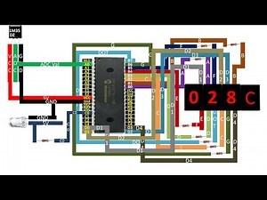 PIC16F877A interface LM35 temperature sensor and display output on 4 digit 7 segment display.