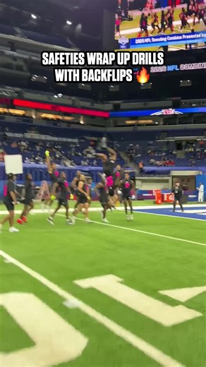 Impressive Backflips at the NFL Combine