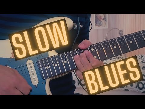 Slow Blues Guitar Backing Track - D Minor