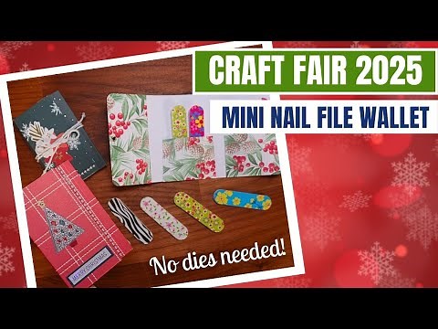 DIY Nail File Holder | Easy Craft Fair Idea & No Dies Needed!