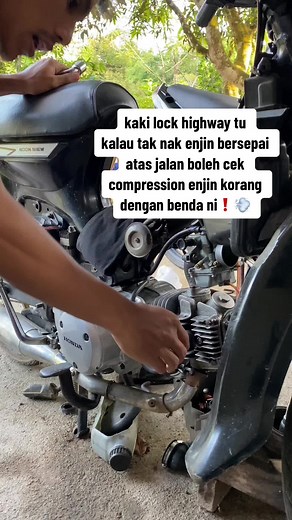 ketahanan motor tu penting geng jangan nak laju jer tapi makan modal nanya🤭🔥 #compression #compressiontest #compressioncheck #fypシ゚viral