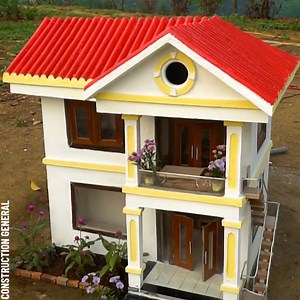 1M views · 10K reactions | Building 2 Floor Dream Mini House Partner: Construction General | Handy Panda | Facebook
