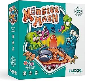Monster Mash - Perception Card Game by FlexiQ, Brain Teasers for Kids 6+, Board Games for Family Night