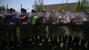 42K views · 1K reactions | Romanian law enforcement officials get hands-on training with riot shields, batons, and tasers during a law enforcement training held by Marines at U.S. Embassy Bucharest, Romania. (U.S. Marine Corps video by Pfc. Sarah N. Petrock) | U.S. Marine Corps | Facebook