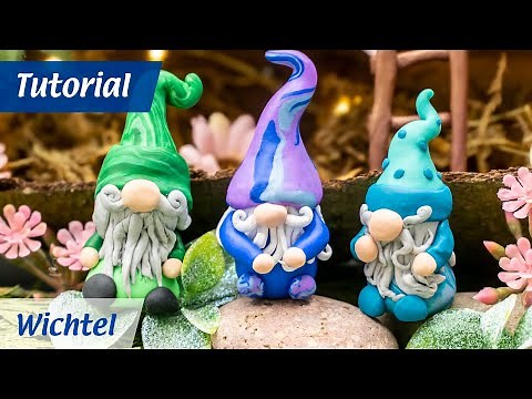 Wichtel basteln aus Modelliermasse "Faszina Soft"