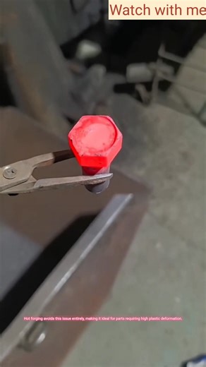 Hot iron forming processes using a hydraulic press #reels | Watch with me